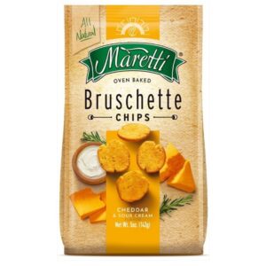 MARETTI BRUSCHETTE CHEDDAR & SOUR CREAM - 70G*14
