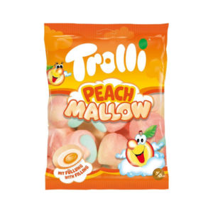 Trolli Bags -  Mallow Peach 150g*8 - (NSR-CASE)