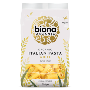 Biona White Rigatoni Pasta Organic - 12x500g (NSR-CASE)