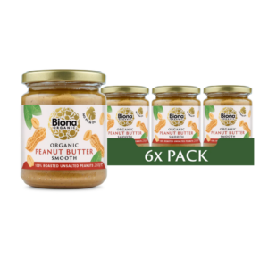 Biona Peanut Butter Smooth Organic - 250g*6 (NSR-CASE)