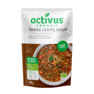 ACTIVUS ORGANIC THREE LENTIL SOUP  - 400G*9 (FP)