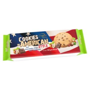 BOGUTTI AMERICAN COOKIES CHOCOLATE AND HAZELNUT - 120G*20 (FP)