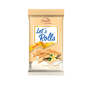 Bogutti Wafer Rolls Vanilla - 120G x 16 (FP)