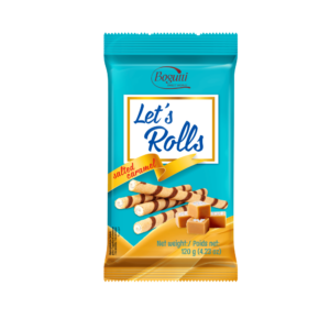 Bogutti Wafer Rolls Salted Caramel - 120G x 16 (FP)