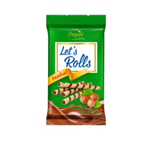 Bogutti Wafer Rolls Hazelnut - 120G x 16 (FP)