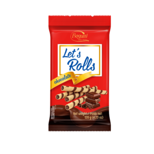 Bogutti Wafer Rolls Chocolate - 120G x 16 (FP)