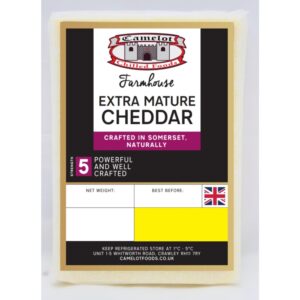 (LARGE) EXTRA MATURE CHEDDAR  CHEESE (BLACK) - 320g*20