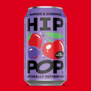 (PROMOTION - £2.10 OFF) Hippop Soda Berries & Cherries Living 330ml*12 (NSR-CASE)