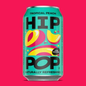 (PROMOTION - £2.10 OFF) Hippop Soda Tropical Peach Living 330ml*12 (NSR-CASE)