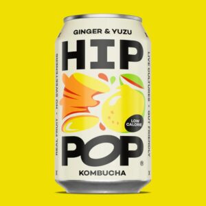 (PROMOTION - £2.10 OFF) Hippop Kombucha Ginger & Yuzu 330ml*12 (NSR-CASE)