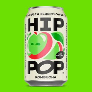 (PROMOTION - £2.10 OFF) Hippop Kombucha Apple & Elderflower 330ml*12 (NSR-CASE)