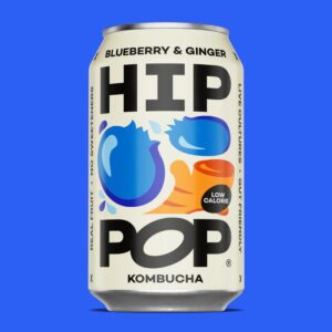 (PROMOTION - £2.10 OFF) Hippop Kombucha Blueberry & Ginger 330ml*12 (NSR-CASE)