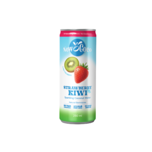 (PROMOTION - £1.50 OFF) Now Coco - Sparkling Coconut water with Strawberry Kiwi 250ml*12 (NSR - CASE)