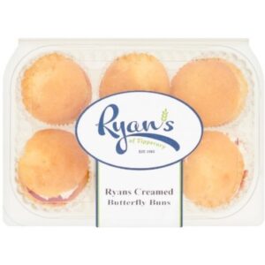 Ryan's 6PK Creamed Butterfly Buns - 200g*16