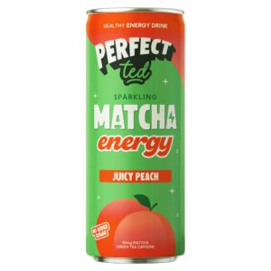 [PROMOTION - 20% Discount] PerfectTed Matcha Energy Drink -  Juicy Peach 250ml*12 - (NSR-CASE)