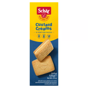 Schar Gluten Free Custard Creams - 125Gx6 (FP)~~