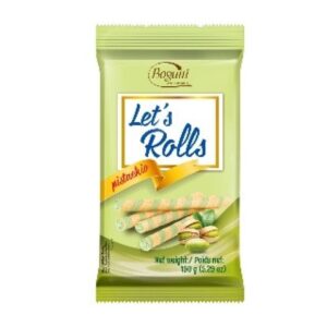 Bogutti Wafer Rolls Pistacio - 150G x 16 (FP)